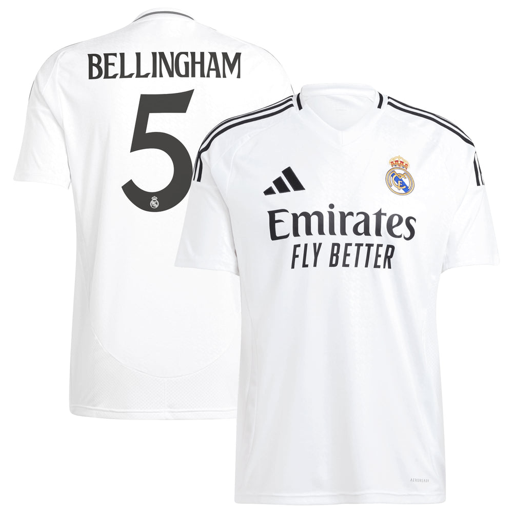 Jude Bellingham Real Madrid adidas 2024/25 Home Replica Player Jersey - White