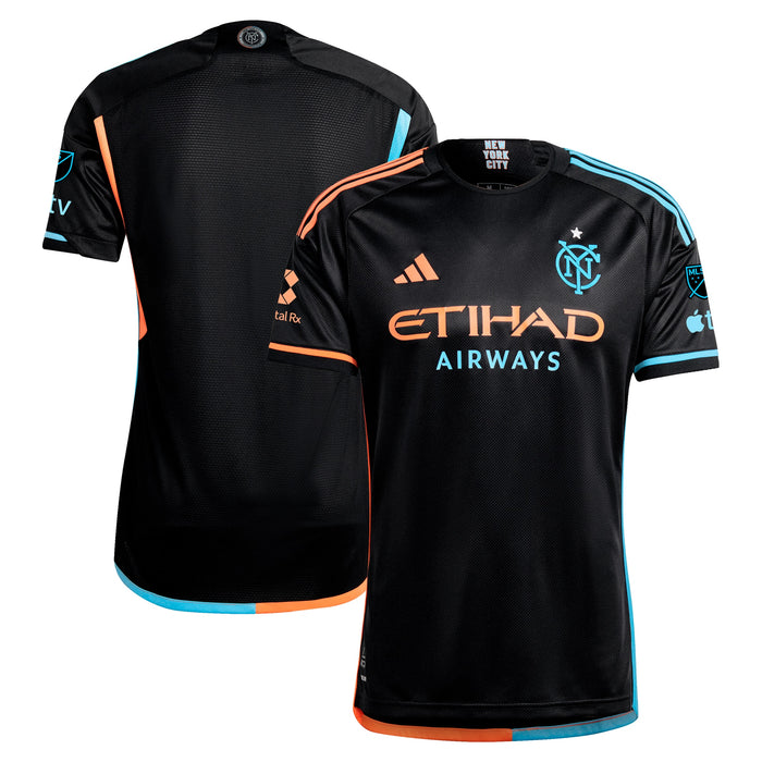 New York City FC adidas 2024 24/7 Kit Authentic Jersey – Black