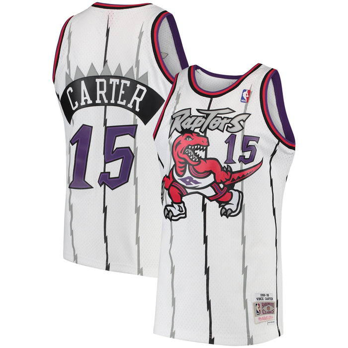 Vince Carter Toronto Raptors Mitchell & Ness 1998/99 Hardwood Classics Swingman Jersey - White