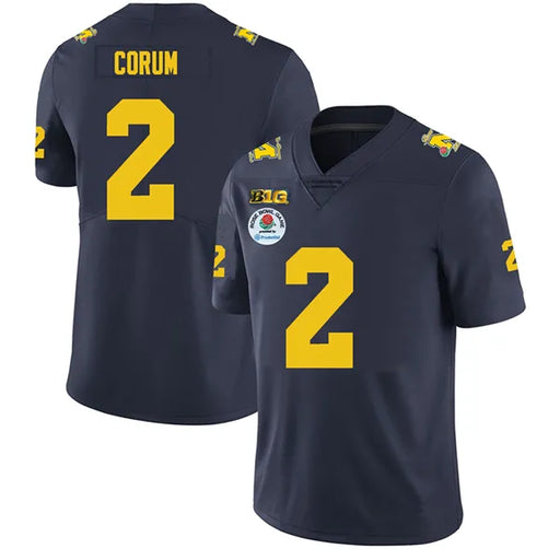 Blake Corum Michigan Wolverines #2 Rose Bowl Jersey