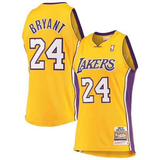 Kobe Bryant Los Angeles Lakers  Hardwood Classics 2008-09 Jersey – Gold