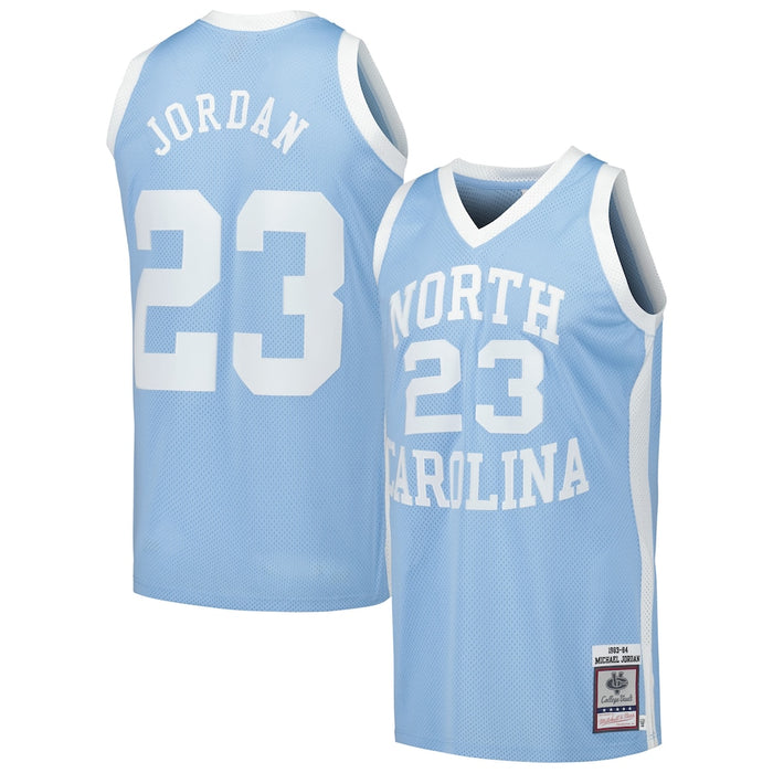 Men's Mitchell & Ness Michael Jordan Carolina Blue North Carolina Tar Heels 1983/84 Authentic Throwback College Jersey