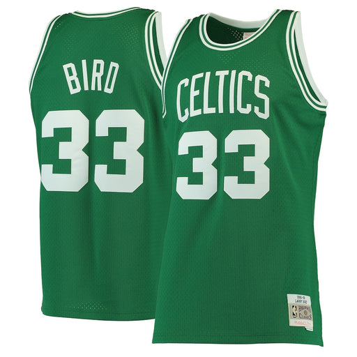 Boston Celtics Larry Bird Mitchell & Ness Kelly Green Hardwood Classics Swingman Jersey