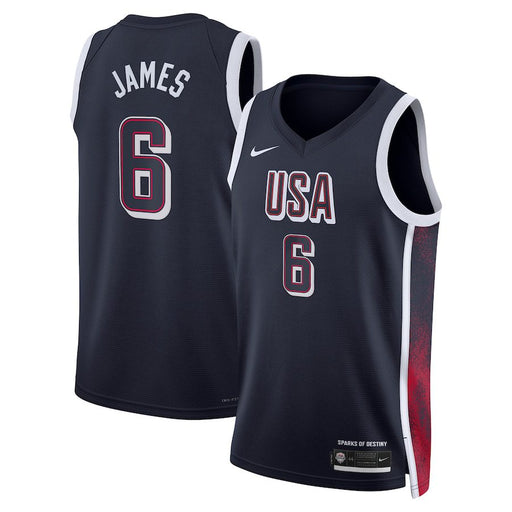 🔥🔥New LeBron James Men’s USA Basketball Unisex 2024 Swingman Player Jersey