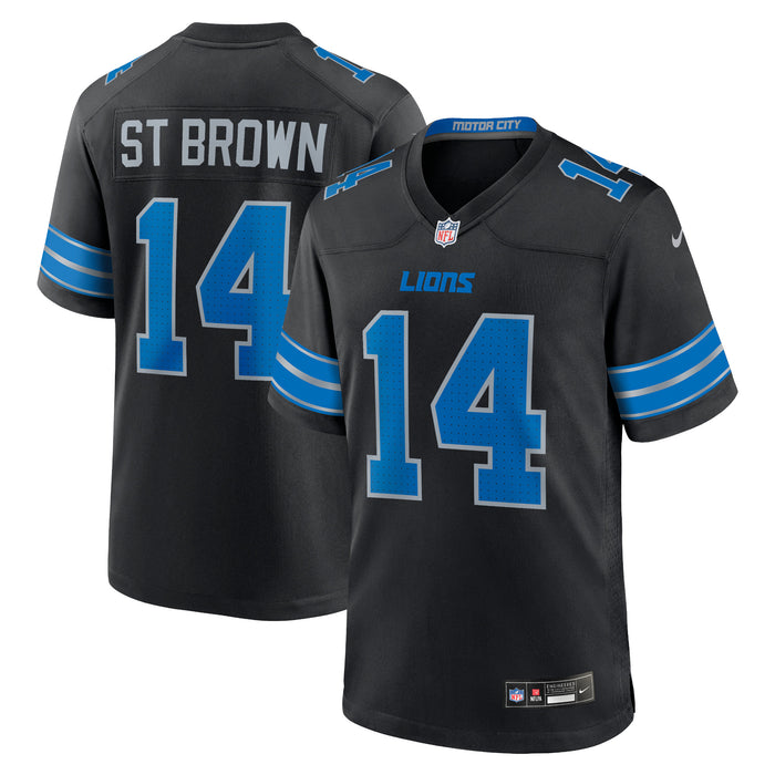 Amon-Ra St. Brown Detroit Lions Nike 2nd Alternate Game Jersey - Black