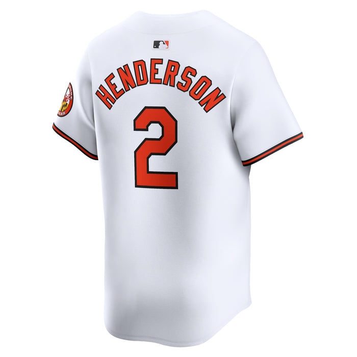 Gunnar Henderson Baltimore Orioles Nike Home Limited Player Jersey - White