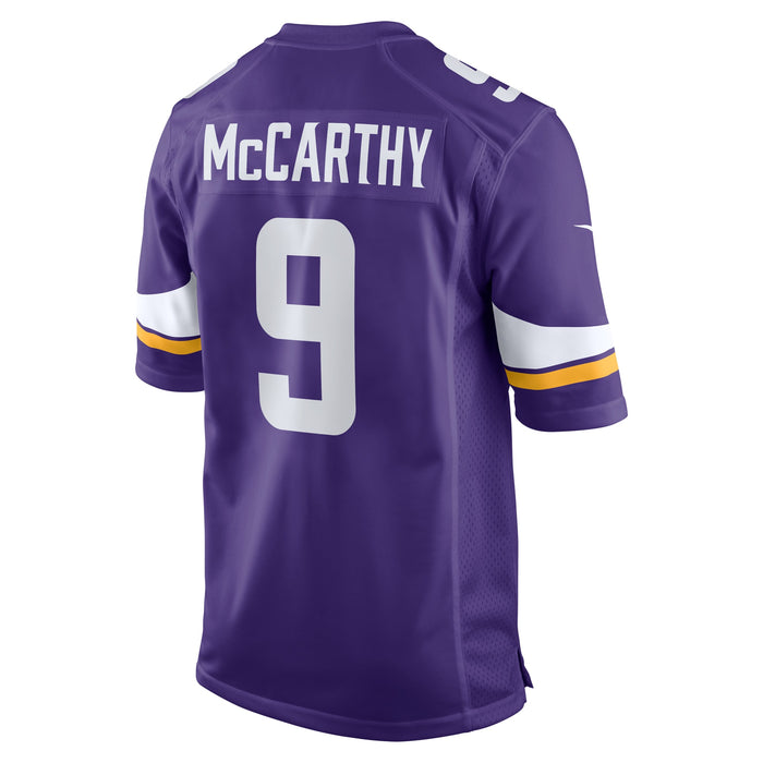 J.J. McCarthy Minnesota Vikings Nike 2024 NFL Draft First Round Pick Player Game Jersey - Purple