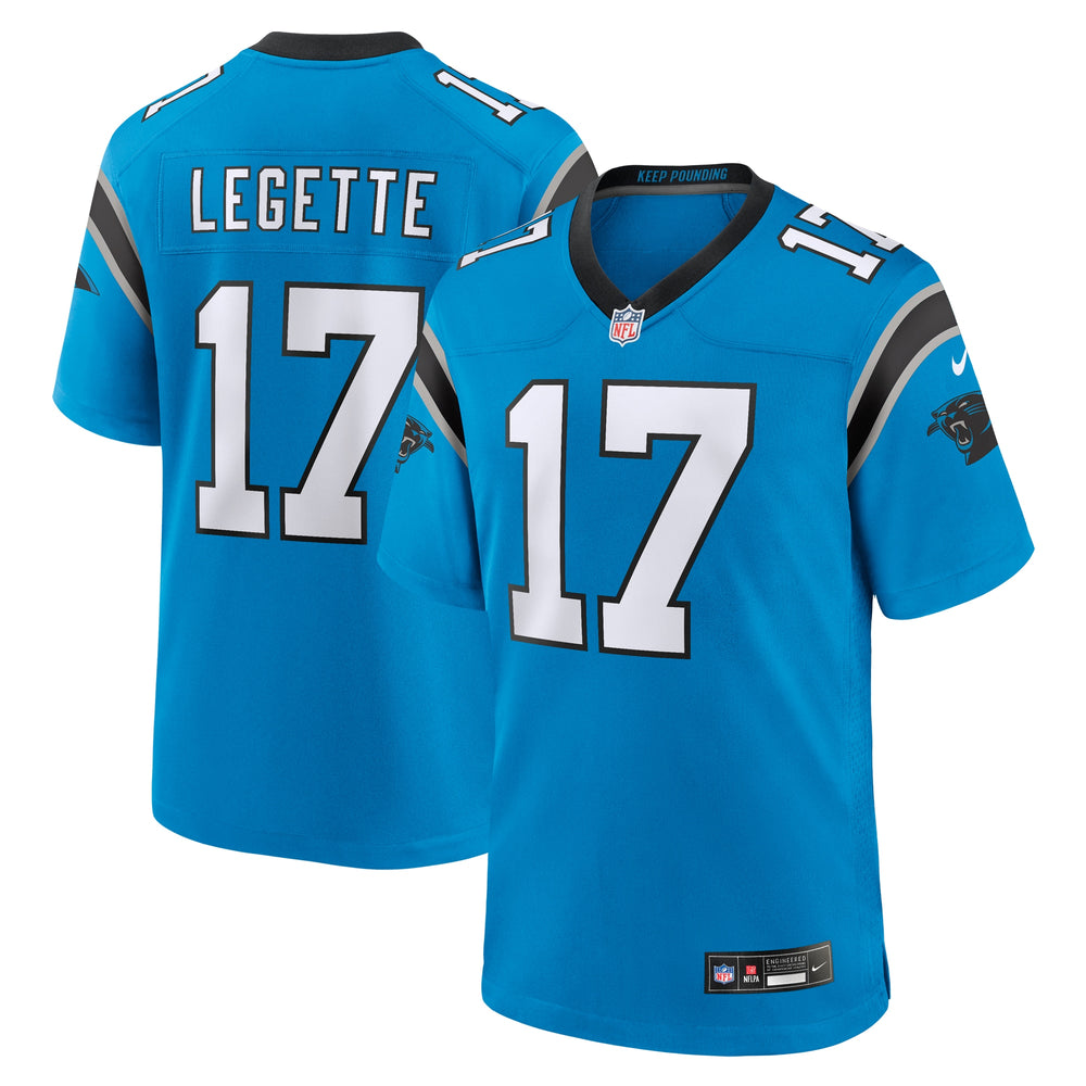 Xavier Legette Carolina Panthers Nike Alternate Game Jersey - Blue