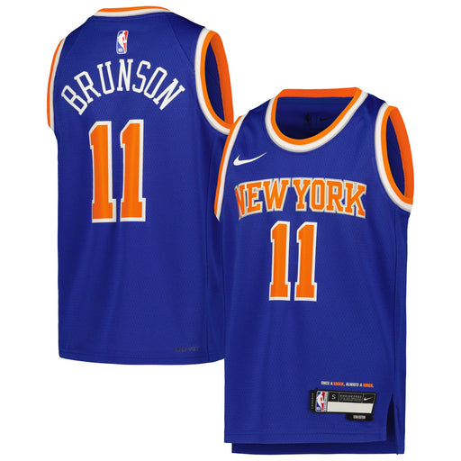 Jalen Brunson New York Knicks Nike Youth Swingman Jersey - Icon Edition - Blue